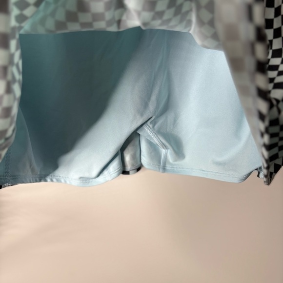 Nike Court Dri Fit Checkered Skirt Skort 2 in 1 Shorts Mini Active - Picture 4 of 6